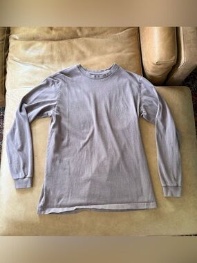 GAP Heavyweight Long Sleeve Tee Purple Men’s Medium Tall 100% Cotton